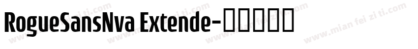 RogueSansNva Extende字体转换